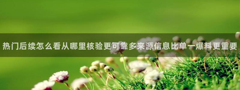 吃瓜爆料网站：热门后续怎么看从哪里核验更可靠多来源信息比单一爆料更重要